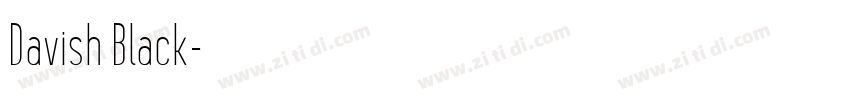 Davish Black字体转换 Davish Black字体转换